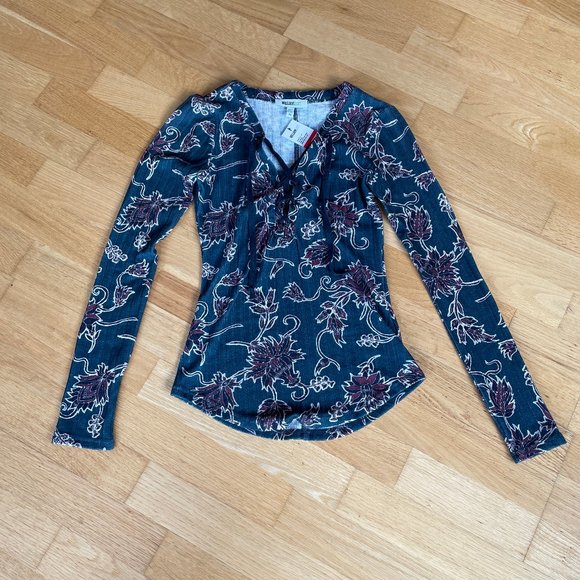 🆕 WilliamRast Phoebe Reflecting Pond Lace Up Shirt - Picture 3 of 10